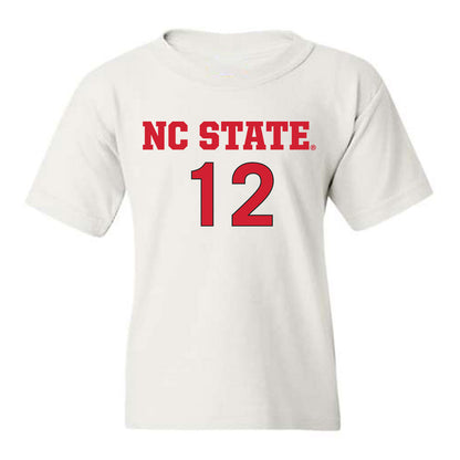 NC State - NCAA Women's Soccer : Jaiden Thomas - White Replica Shersey Youth T-Shirt