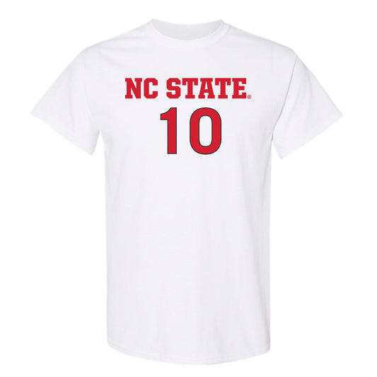 NC State - NCAA Women's Soccer : Annika Wohner - White Replica Shersey Short Sleeve T-Shirt