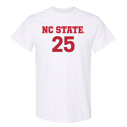 NC State - NCAA Women's Soccer : Sarah Arnold - White Replica Shersey Short Sleeve T-Shirt