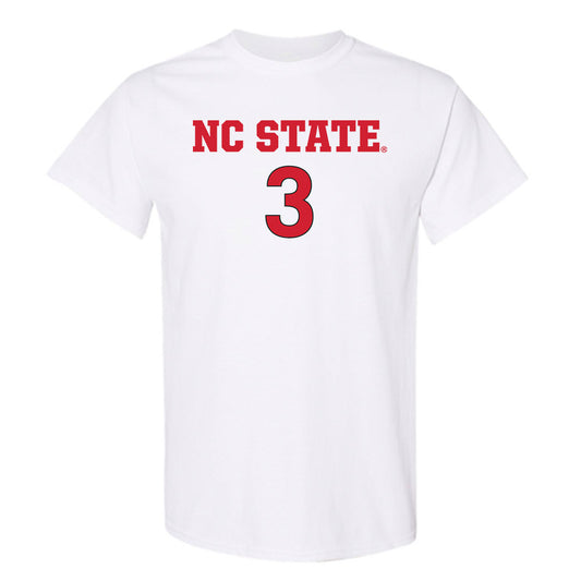 NC State - NCAA Women's Soccer : Brianna Weber - White Replica Shersey Short Sleeve T-Shirt