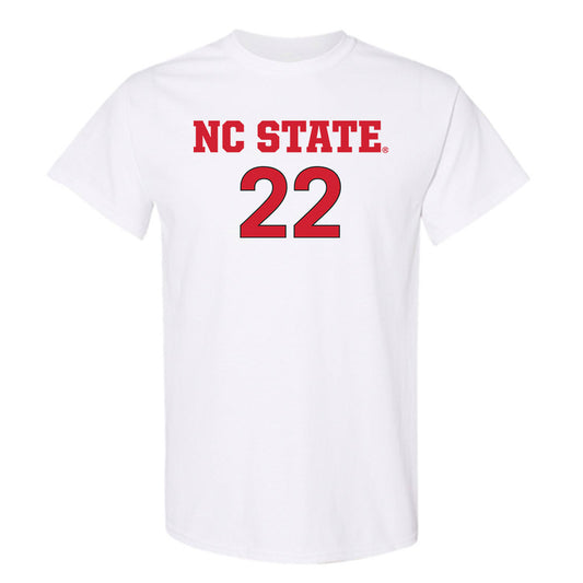 NC State - NCAA Women's Soccer : Taylor Chism - White Replica Shersey Short Sleeve T-Shirt