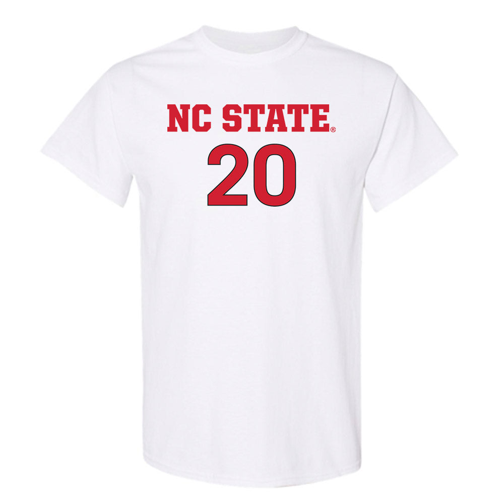 NC State - NCAA Women's Soccer : Brooklyn Holt - White Replica Shersey Short Sleeve T-Shirt