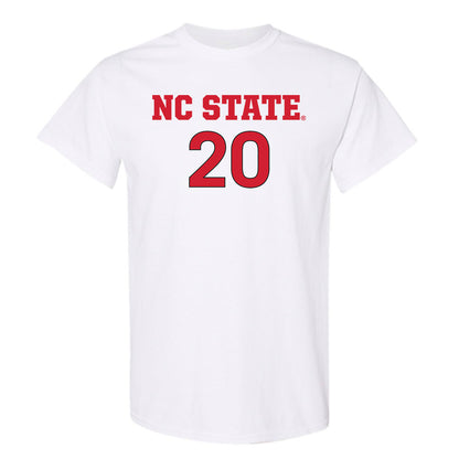 NC State - NCAA Women's Soccer : Brooklyn Holt - White Replica Shersey Short Sleeve T-Shirt