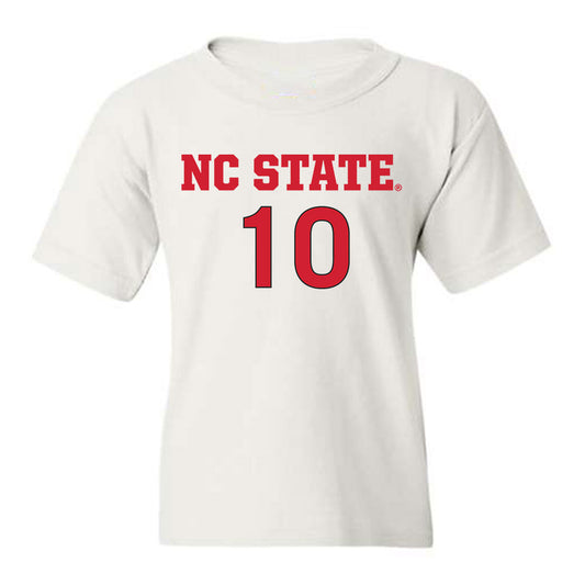 NC State - NCAA Women's Soccer : Annika Wohner - White Replica Shersey Youth T-Shirt