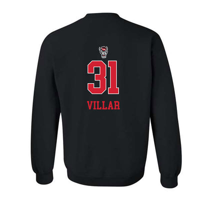 NC State - NCAA Women's Volleyball : Elaisa Villar - Black Replica Shersey Sweatshirt