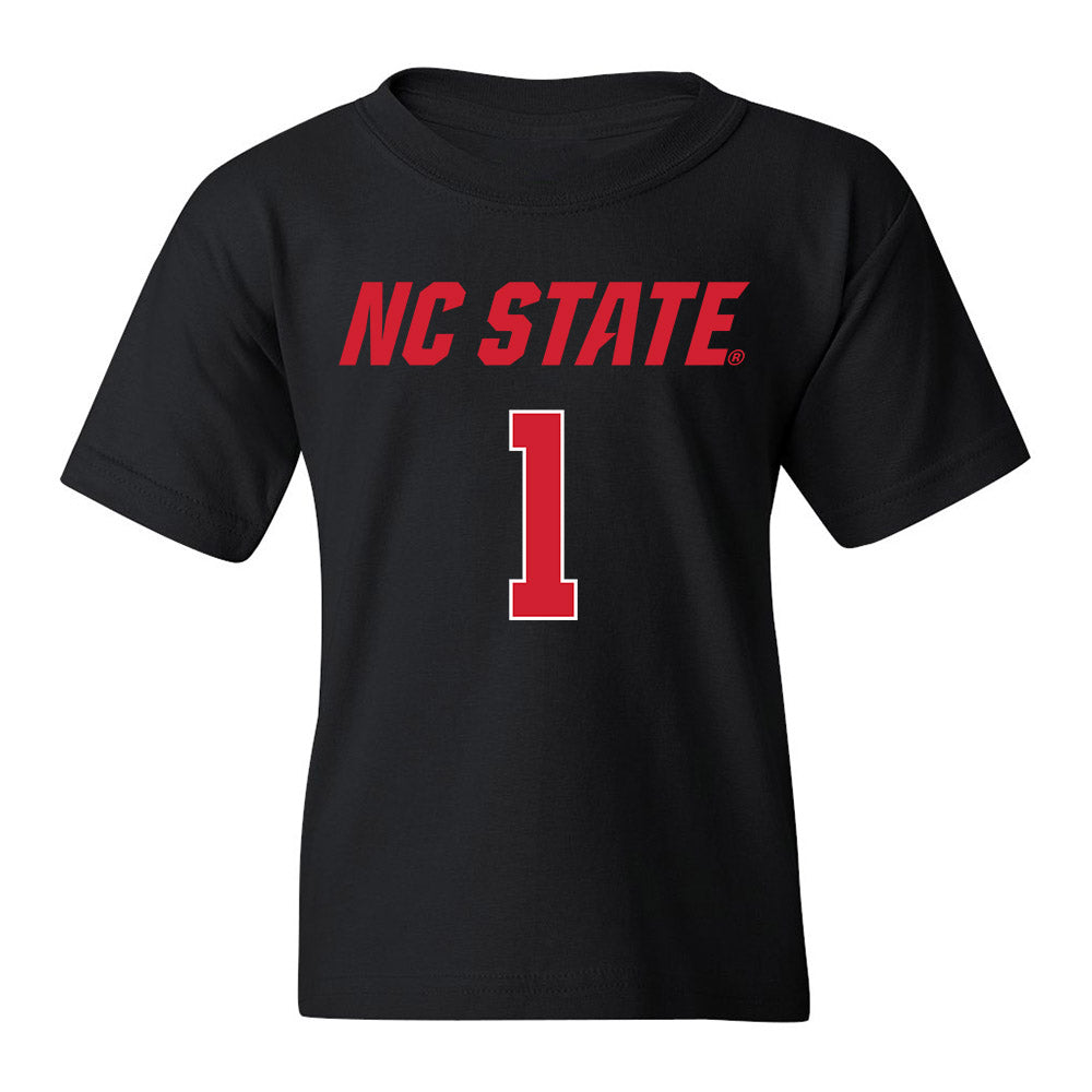 NC State - NCAA Women's Volleyball : Madison Williams - Black Replica Shersey Youth T-Shirt