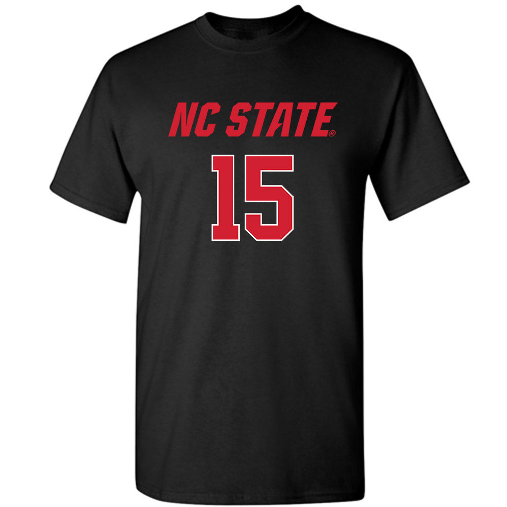 NC State - NCAA Women's Volleyball : Lily Cropper - Black Replica Shersey Short Sleeve T-Shirt