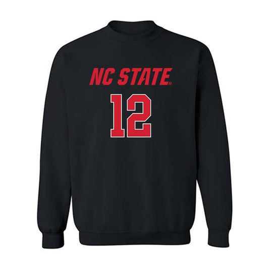 NC State - NCAA Women's Volleyball : Courtney Bryant - Black Replica Shersey Sweatshirt