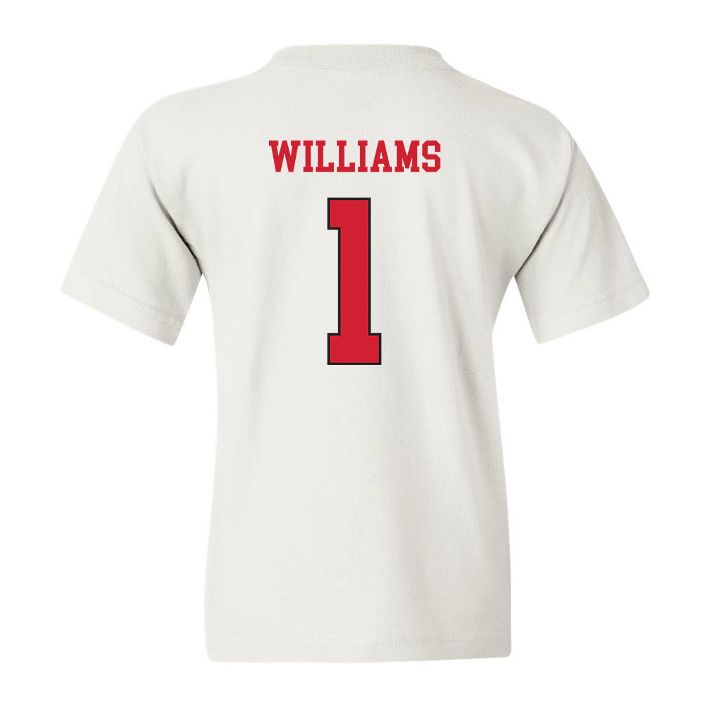 NC State - NCAA Women's Volleyball : Madison Williams - White Replica Shersey Youth T-Shirt