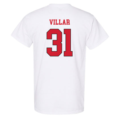 NC State - NCAA Women's Volleyball : Elaisa Villar - White Replica Shersey Short Sleeve T-Shirt