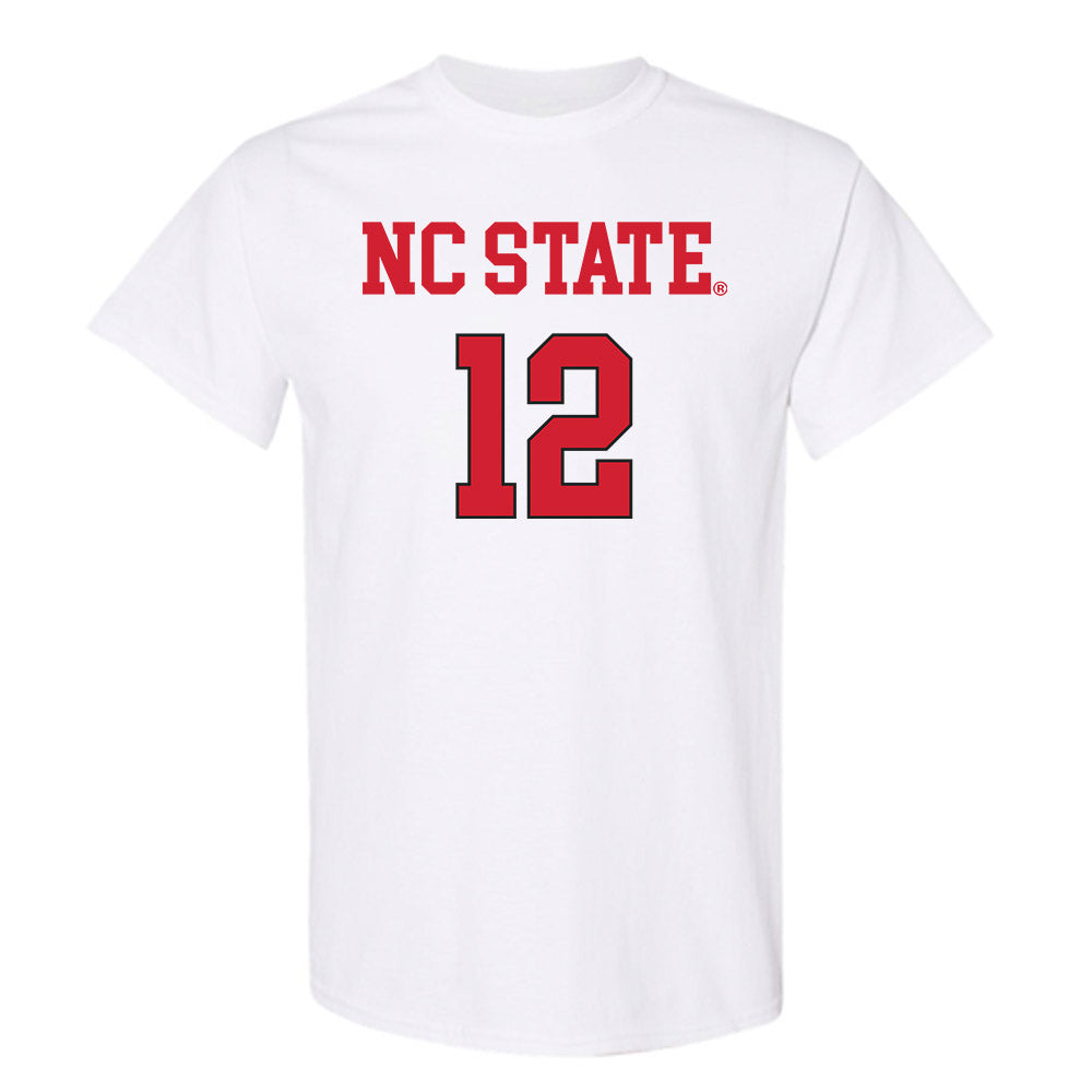 NC State - NCAA Women's Volleyball : Courtney Bryant - White Replica Shersey Short Sleeve T-Shirt