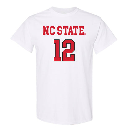 NC State - NCAA Women's Volleyball : Courtney Bryant - White Replica Shersey Short Sleeve T-Shirt