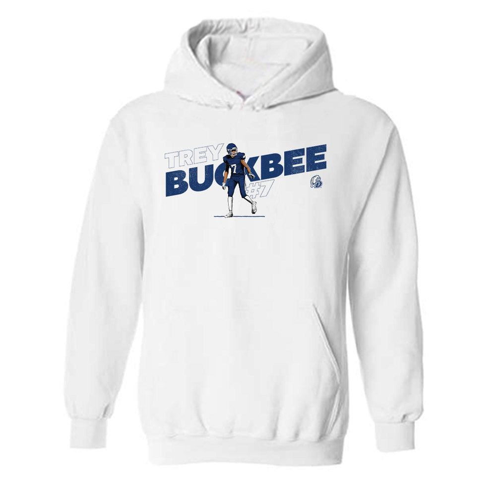 Drake - NCAA Football : Trey Buckbee - Caricature Hooded Sweatshirt