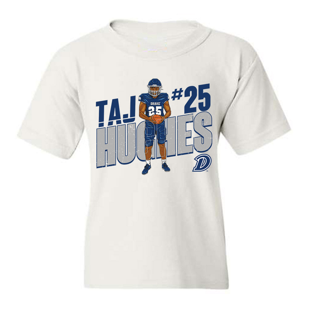 Drake - NCAA Football : Taj Hughes - Caricature Youth T-Shirt