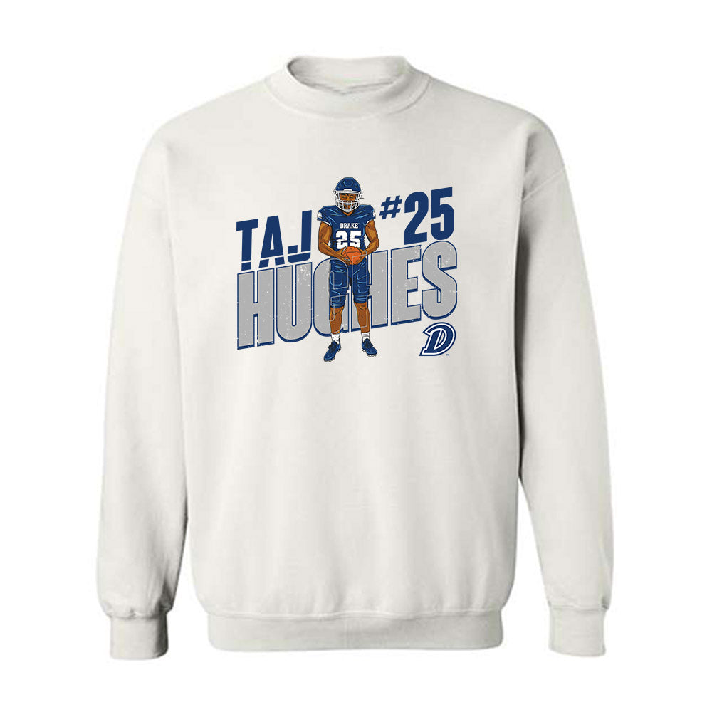 Drake - NCAA Football : Taj Hughes - Caricature Sweatshirt