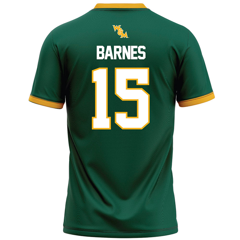 William & Mary - NCAA Football : Bryce Barnes - Green Jersey