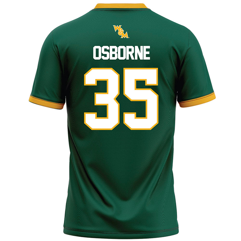William & Mary - NCAA Football : Quinn Osborne - Green Jersey