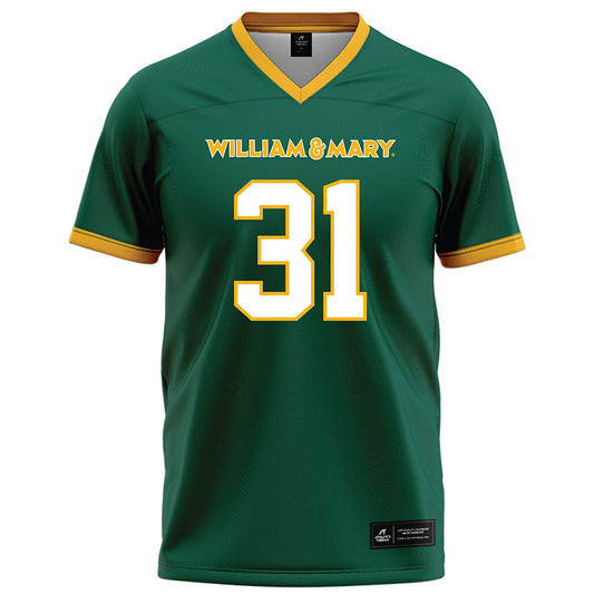 William & Mary - NCAA Football : Elijah Rainer - Green Jersey