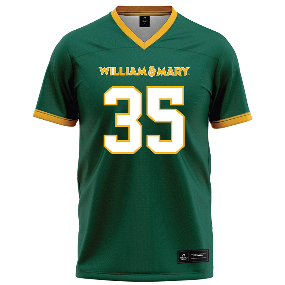 William & Mary - NCAA Football : Quinn Osborne - Green Jersey