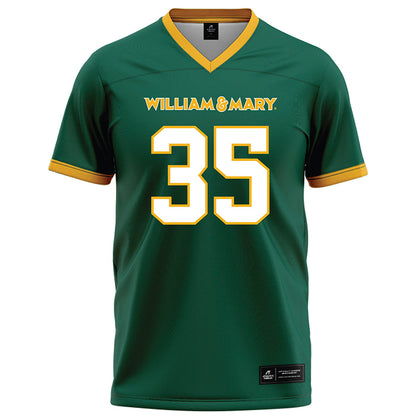 William & Mary - NCAA Football : Quinn Osborne - Green Jersey
