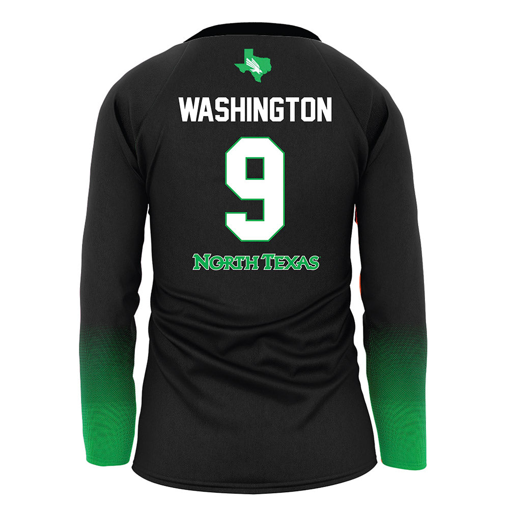 North Texas - NCAA Women's Volleyball : Alexa Washington - Black Jersey
