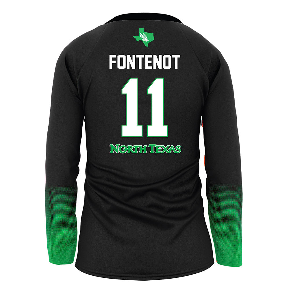 North Texas - NCAA Women's Volleyball : Victoria Fontenot - Black Jersey