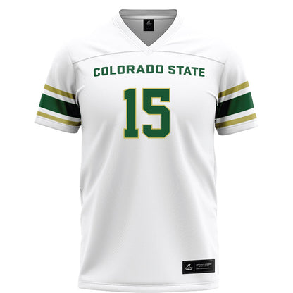 Colorado State - NCAA Football : Ayden Hector - White Jersey