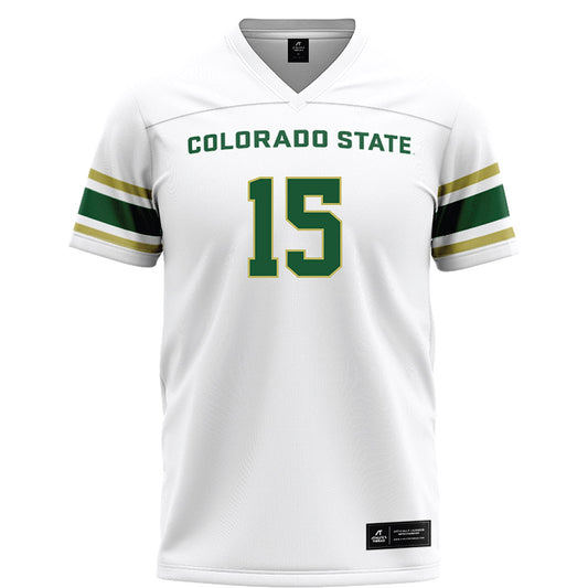 Colorado State - NCAA Football : Ayden Hector - White Jersey