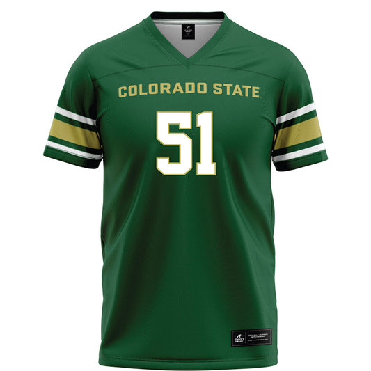 Colorado State - NCAA Football : Justin Michael - Green Jersey