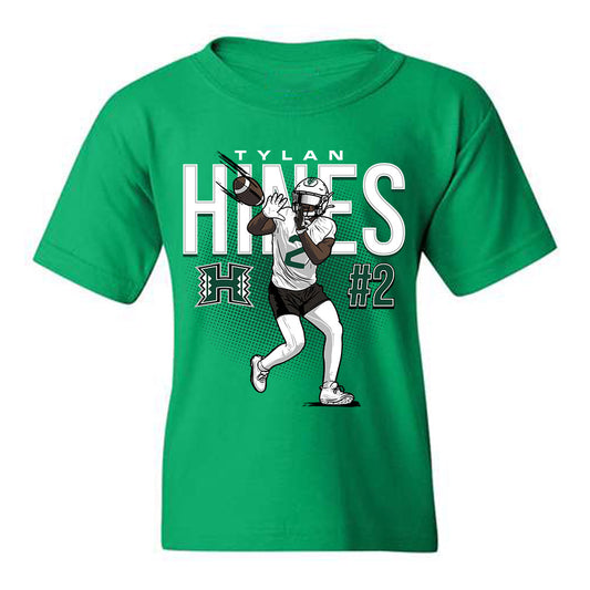 Hawaii - NCAA Football : Tylan Hines - Caricature Youth T-Shirt